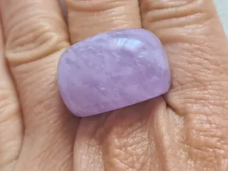 Anillo Plata y Piedra Morada