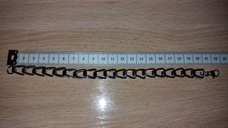 Pulsera de acero plateada