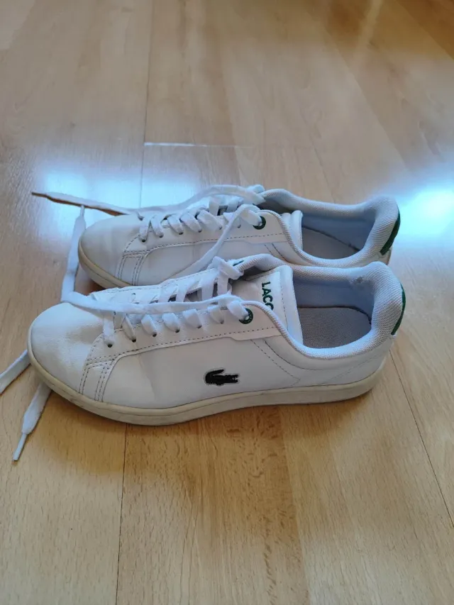 Zapatillas Lacoste Blancas y Verdes
