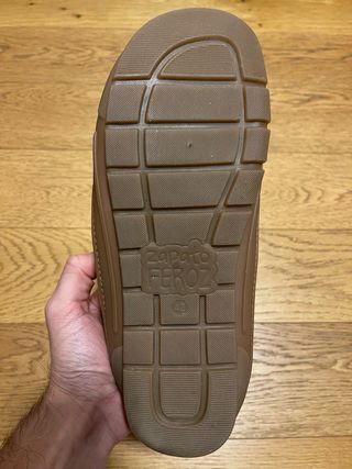 Zapato Feroz Talla 42 Marrón/Amarillo