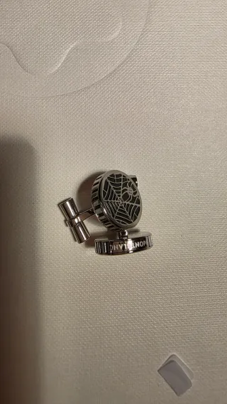 Gemelos Montblanc Spider Negro y Plateado