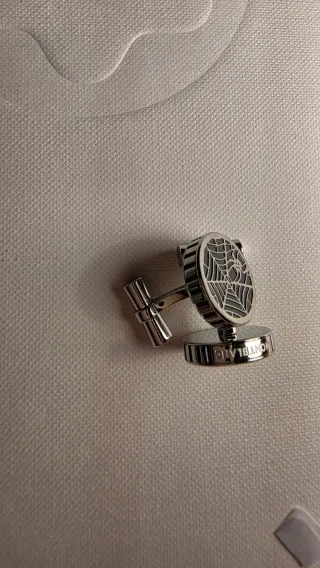 Gemelos Montblanc Spider Negro y Plateado