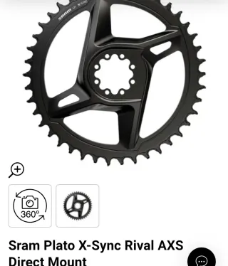 Plato SRAM rival X-Sync 40T DM