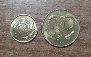 Lote monedas de Chipre
