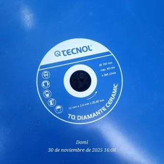 Disco Diamante TECNOL 350mm Corte Cerámica