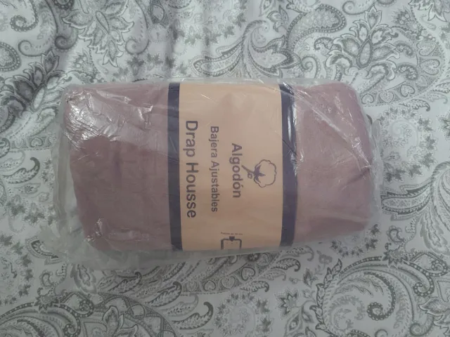 Bajera ajustável de algodão rosa