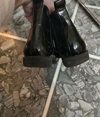 Stivali bassi lucidi neri