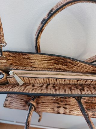 Bolso Piel Bandolera Italia Rosa Marrón - Italia