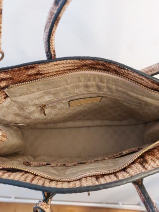 Bolso Piel Bandolera Italia Rosa Marrón - Italia