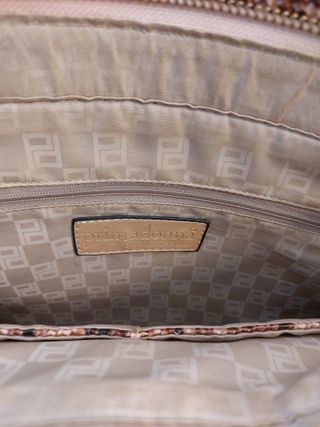 Bolso Piel Bandolera Italia Rosa Marrón - Italia