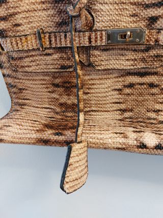 Bolso Piel Bandolera Italia Rosa Marrón - Italia