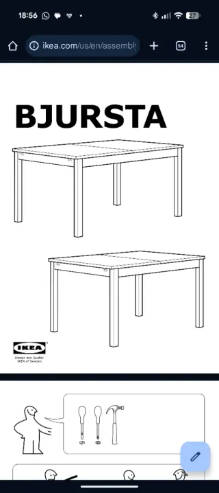 Tavolo Bjursta 21198 Ikea