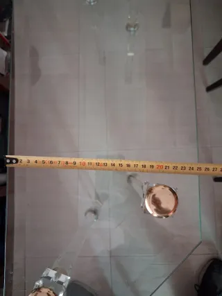 Tavolino da Salotto in Cristallo e Oro