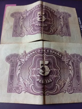 Billetes 5 Pesetas Banco de España 1935