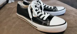 Bambas tipo Converse negras