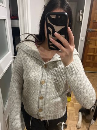 Abrigo gris talla XS