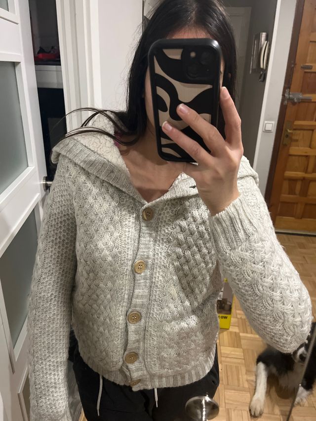 Abrigo gris talla XS