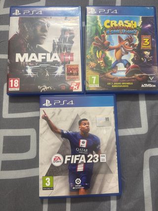 Juegos PS4: Mafia III, Crash, FIFA 23