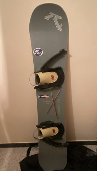 Tabla Snowboard con Fijaciones y Funda
