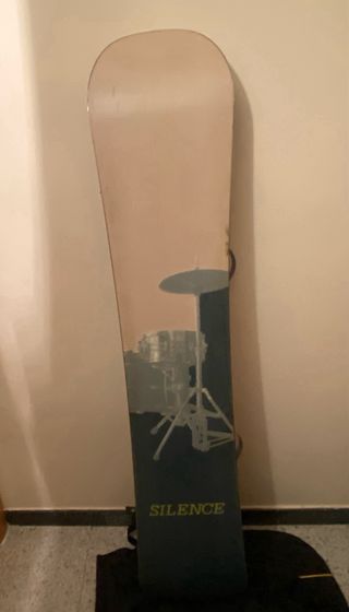 Tabla Snowboard con Fijaciones y Funda