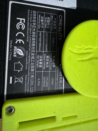 Impresora 3D Creality Ender 3 Negra/Amarilla