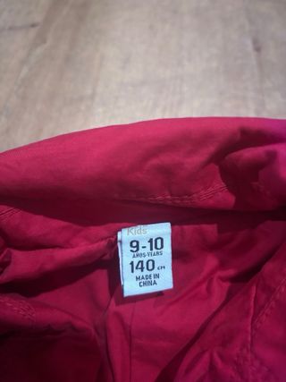 Gabardina niña rosa