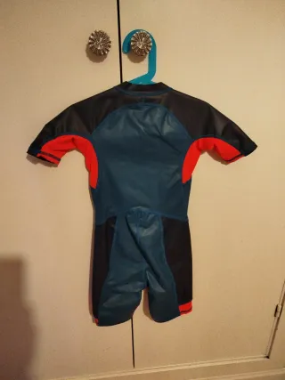 Bañador neopreno niño Nabaiji azul y naranja