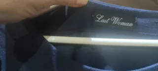 Camiseta básica azul marino talla L