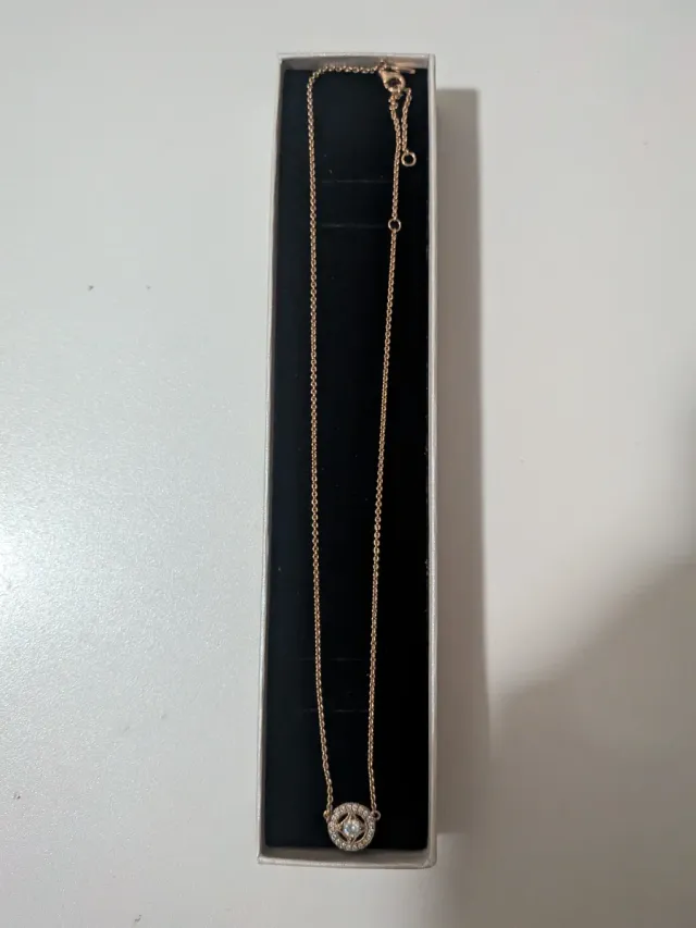 Colgante Pandora Baño Oro Rosa Circonitas