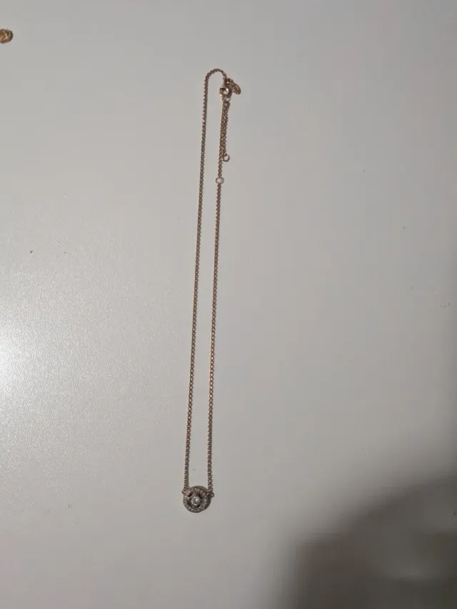 Colgante Pandora Baño Oro Rosa Circonitas