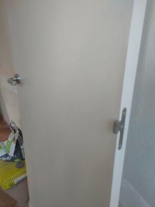 Puerta blanca interior diseño moderno