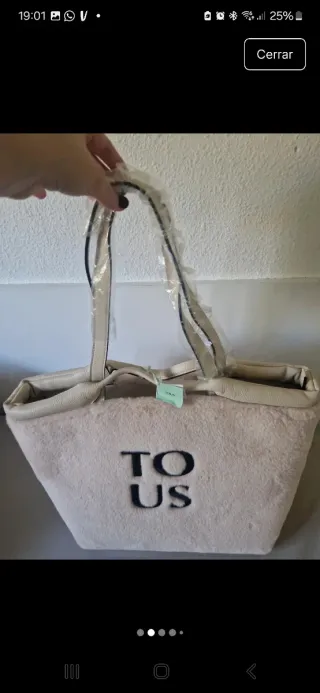 Bolso TOUS Balloon Wild Beige Grande