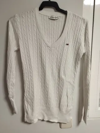 Jersey Tommy Hilfiger Mujer Blanco