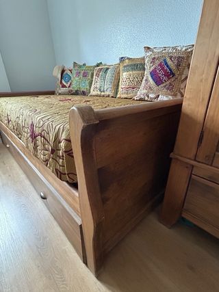 Cama nido rústica colonial madera