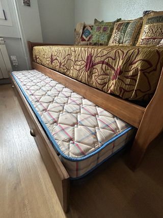 Cama nido rústica colonial madera