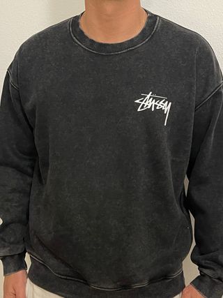 Sudadera Stussy Negra con Diseño