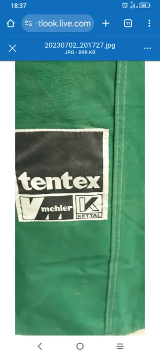 Tienda de campaña lona años 90