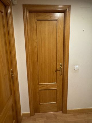 Conjunto 9 puertas madera interior.