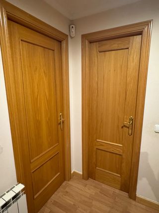 Conjunto 9 puertas madera interior.