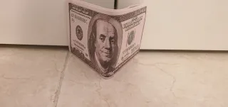 Billetera Hombre Diseño 100 Dólares