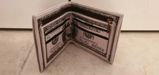 Billetera Hombre Diseño 100 Dólares