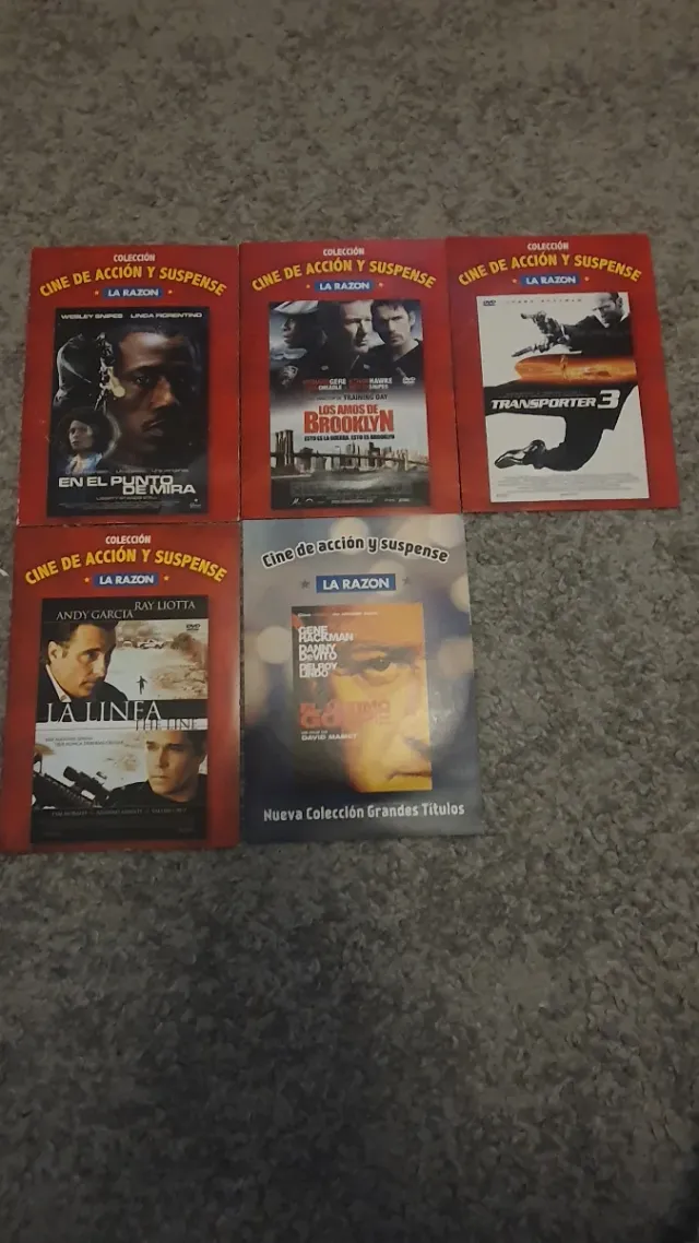 Colección 5 Películas DVD Acción y Suspense