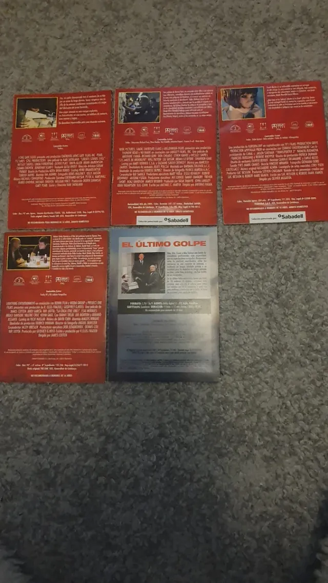 Colección 5 Películas DVD Acción y Suspense