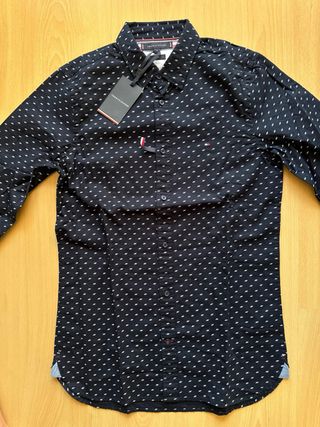 Camisa Tommy Hilfiger Negra Estampada