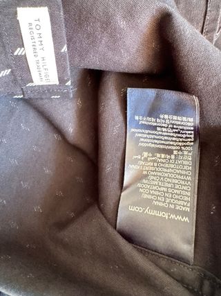 Camisa Tommy Hilfiger Negra Estampada