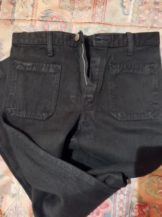 Vaqueros ROK campana vintage negros