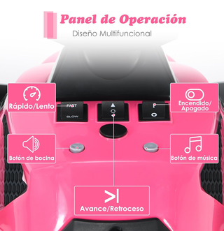 Quad Coche Eléctrico Infantil Rosa