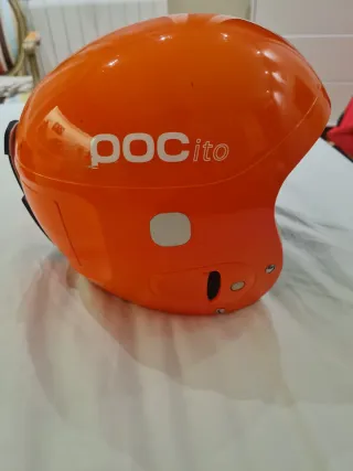 Casco de esquí POCito naranja