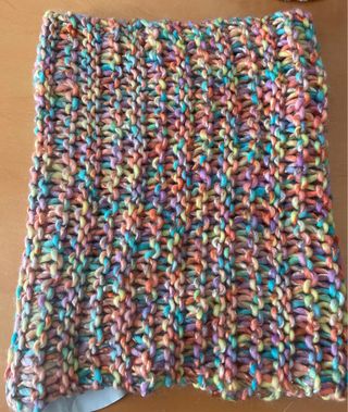 Bufanda tejida multicolor