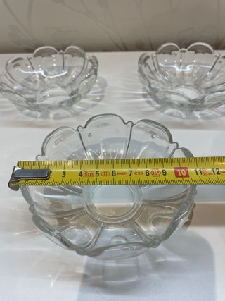 3 Bobeches de Cristal para Lámpara